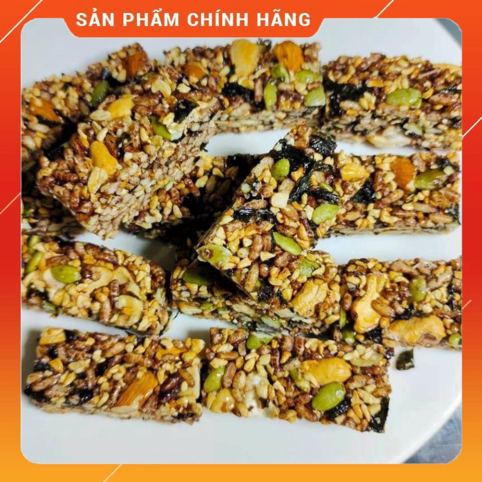 Thanh Gạo Lứt Ngủ Cốc (Rong Biển - Chà Bông) - Granola Bar Túi 250Gr