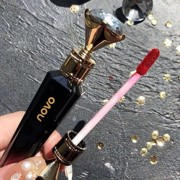 Son Kim Cương  NOVO Chống Thấm Nước Lâu Trôi Mịn Như Nhung Vỏ Hình Kim Cương Đen Lấp Lánh | BigBuy360 - bigbuy360.vn