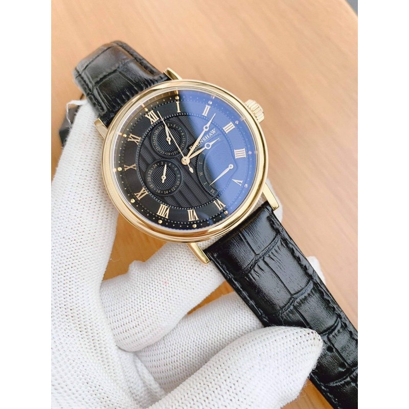 Đồng hồ nam THOMAS EARNSHAW Men's Watch ES dây da đen .