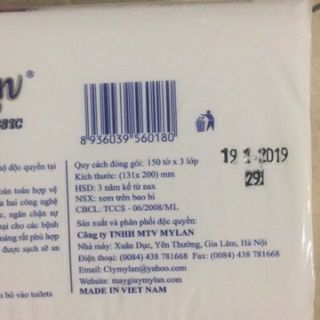Giấy ăn lụa rút My Lan loại 1