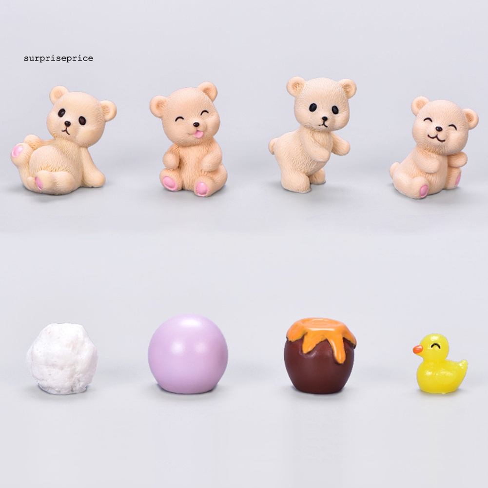 Khuôn Mini Hình Chú Vịt / Gấu / Quả Cầu Tuyết Xinh Xắn Trang Trí Sân Vườn