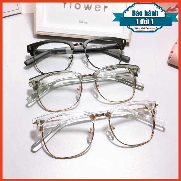 [Gía siêu rẻ] Gọng kính vuông 5267 nhận cắt cận viễn loạn