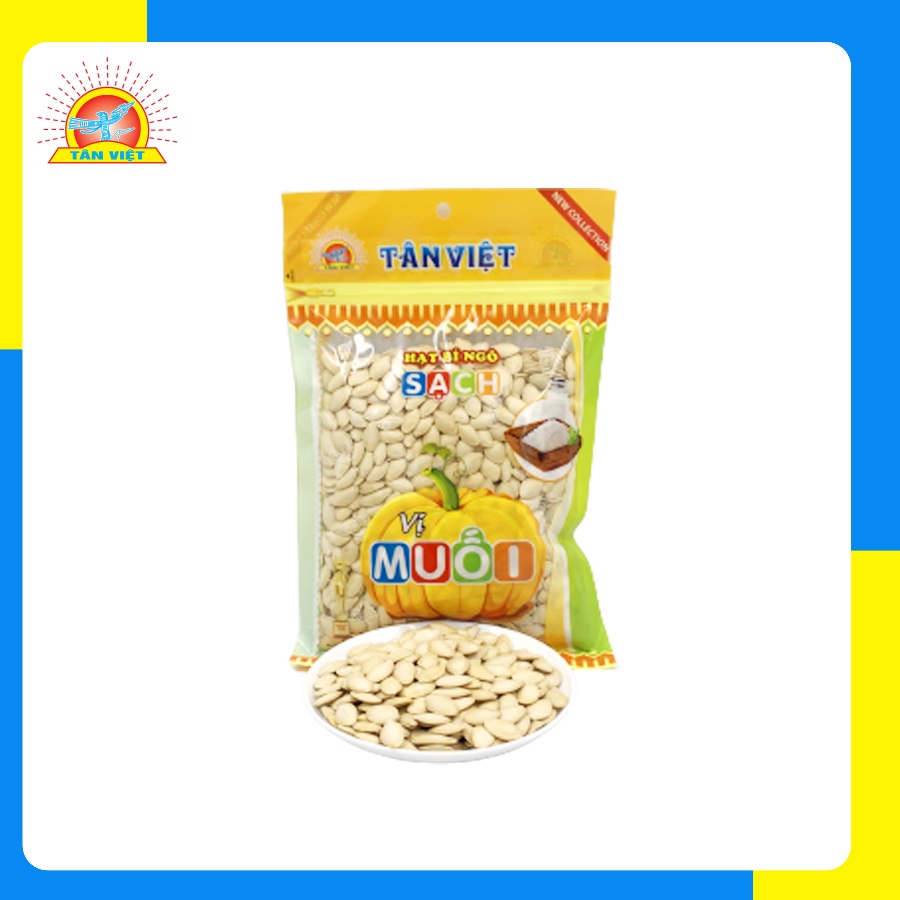 Hạt Bí Tân Việt Đủ Loại Sạch Hay Vị Muối An Toàn Vệ Sinh Thực Phẩm Gói 90gr - 380gr