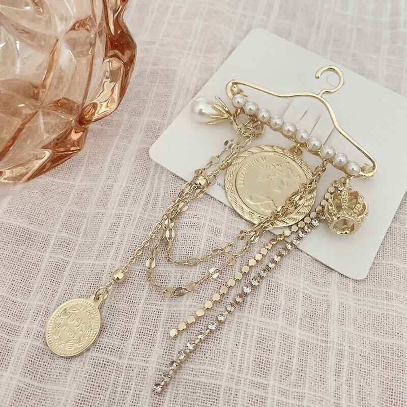 Ghim cài áo tua rua dáng dài kiểu dáng thời trang thanh lịch dành cho nữ