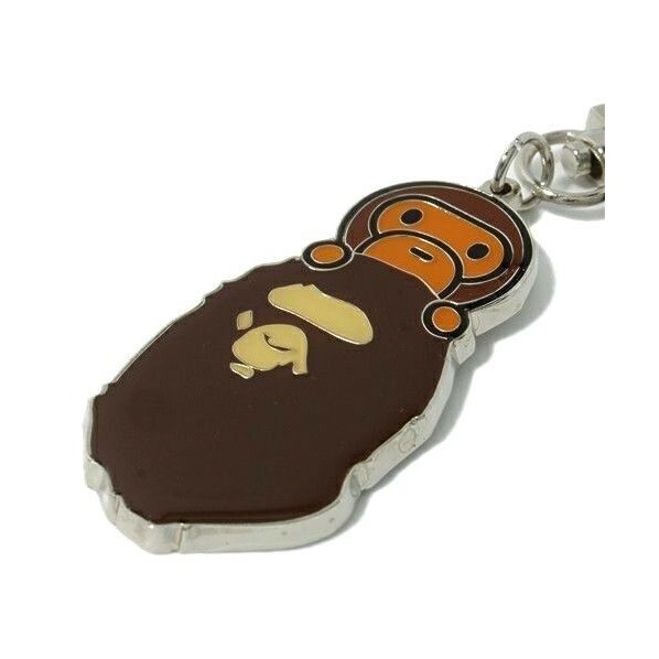 Móc khoá Bape Baby Milo - Bape Baby Milo Steel Metal Keychain Key Ring Bag Accessory