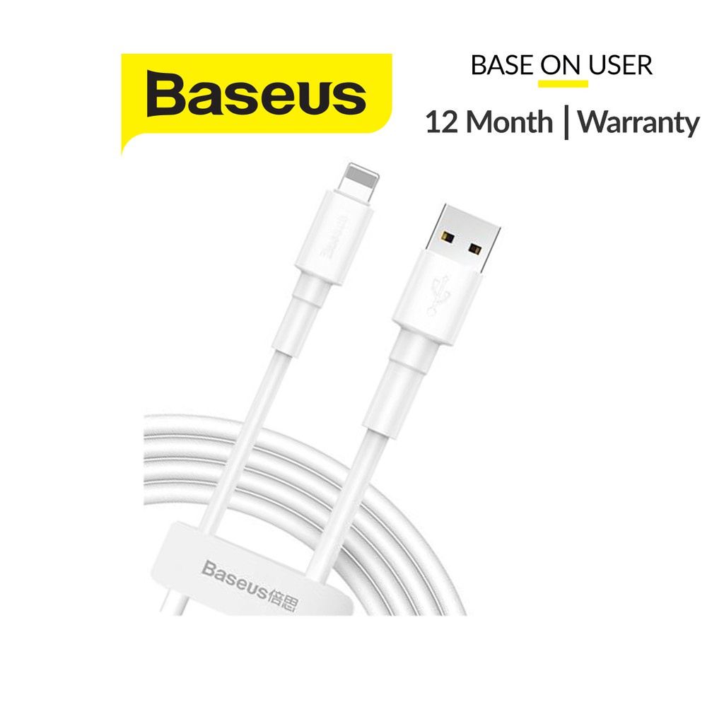 ✔Nowship✔Cáp Sạc Baseus Mini White cáp Sạc Nhanh,Dây cáp Sạc Truyền Dữ Liệu IP5/6/7/8plus/x/XsMax