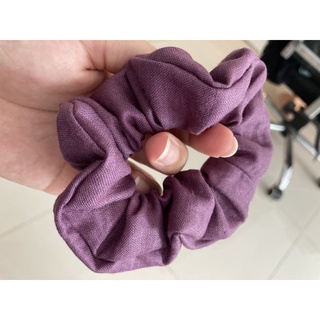Scrunchie - Cột tóc Linen Tone Tím