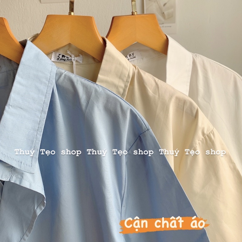 [XẢ HÀNG] Áo sơ mi cổ vest chéo - Áo sơ mi nữ trơn cách điệu
