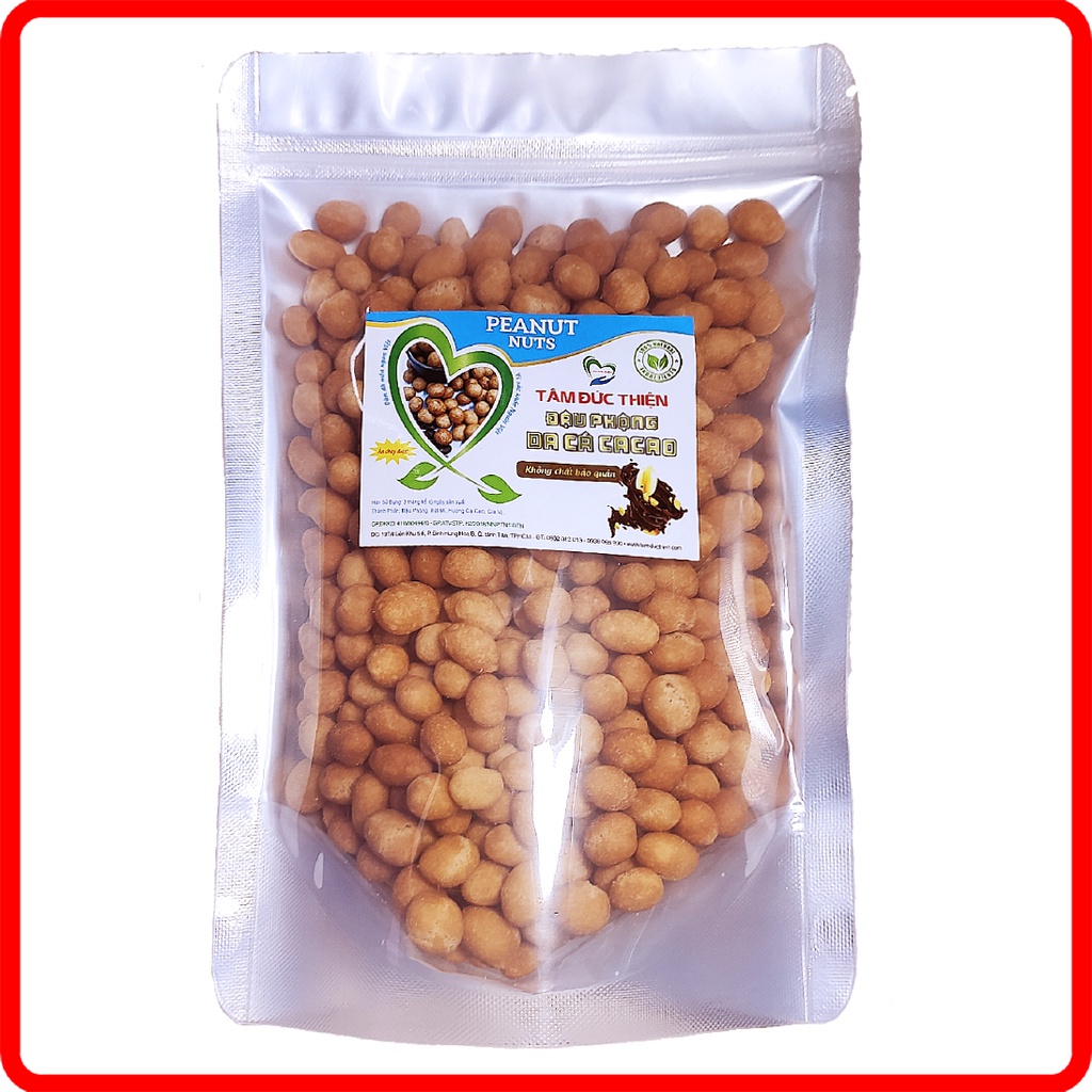 Combo 2 Túi: Đậu Phộng Da Cá Cacao 500GR và Túi Bánh Khoai Tây Phô Mai Que &amp; Đậu Hà Lan 205GR Tâm Đức Thiện