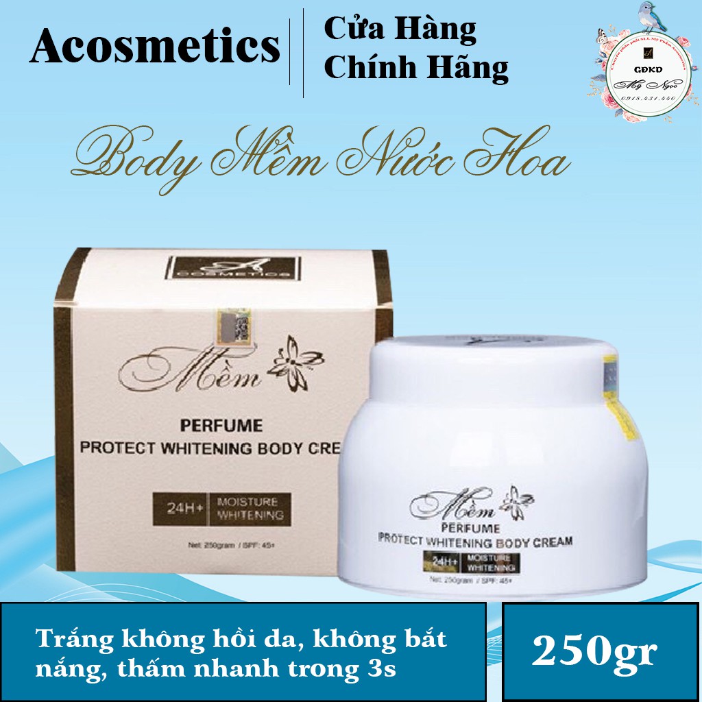 Kem Body Mềm ACOSMETICS, dưỡng trắng da toàn thân, giúp da trắng sáng, mềm mịn chỉ sau 10 ngày sử dụng