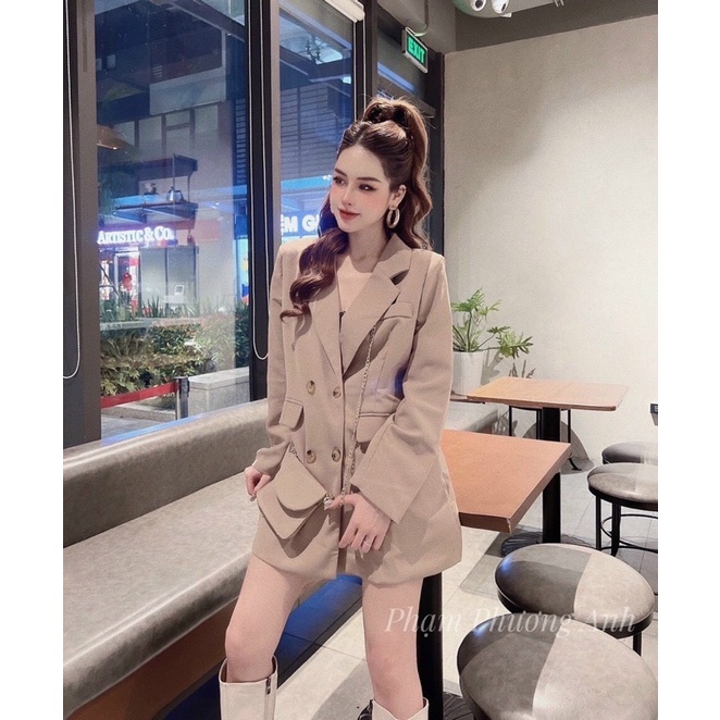 Áo vest blazer 2 lớp