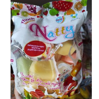 Thạch sữa chua Natty Long Hải túi 432g (12 cốc x 36g/cốc)