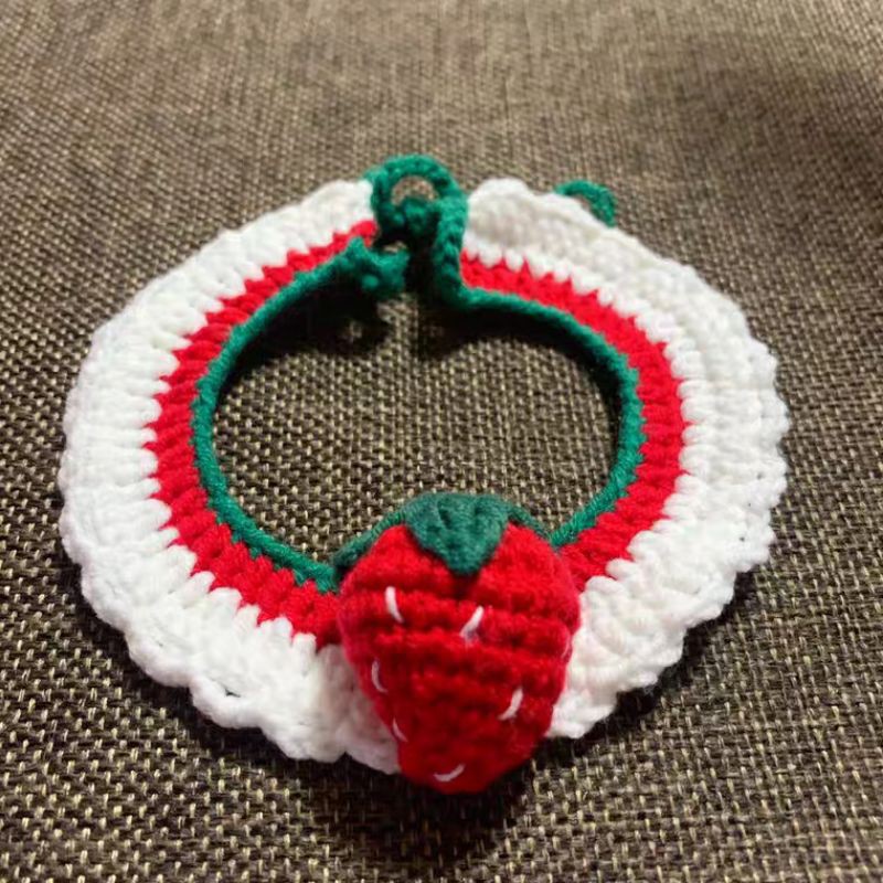 Vòng cổ dây len handmade cho mèo, cún,...
