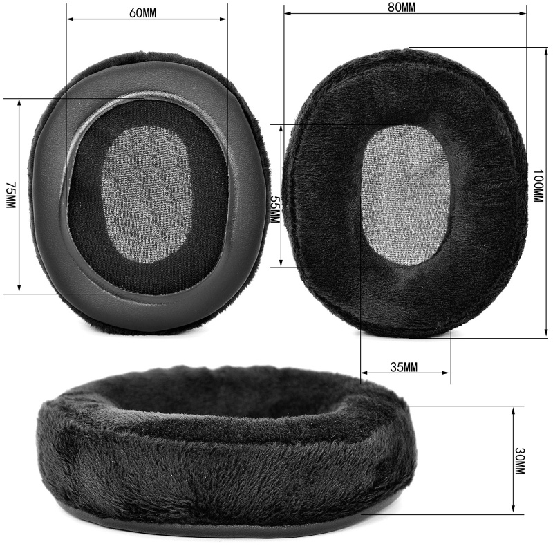 Cặp Mút Đệm Tai Nghe Mềm Mại Dễ Lắp Đặt Cho Sony MDR7506