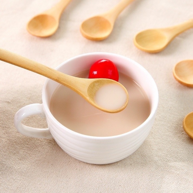 Muỗng gỗ múc gia vị cà phê dễ thương cho bé