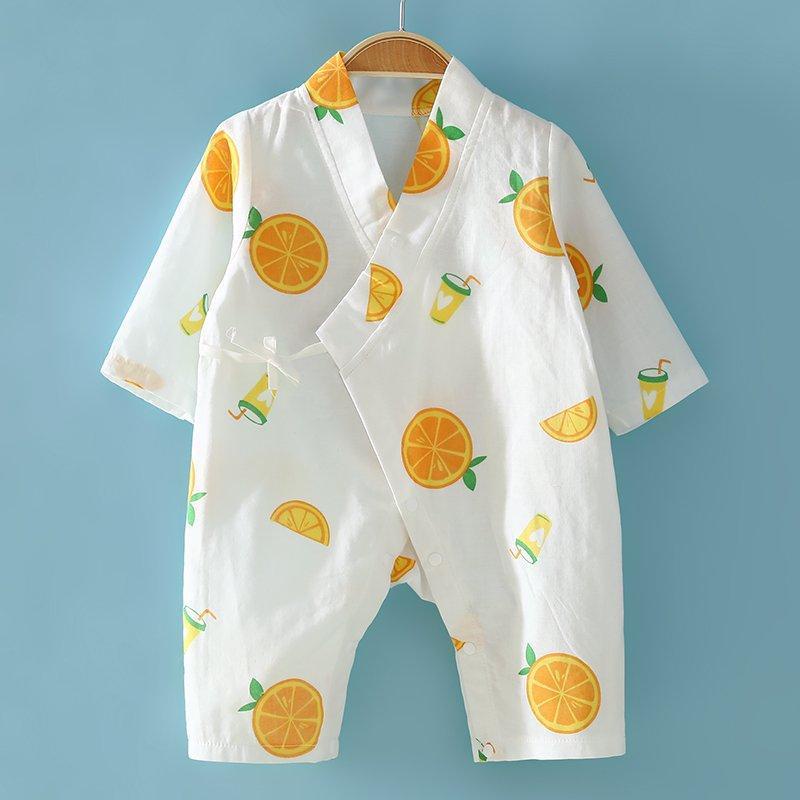 Body Yukata LOTUKA Kiểu Buộc Dây Chất Thun Mềm Mịn Cho Bé 3-12kg