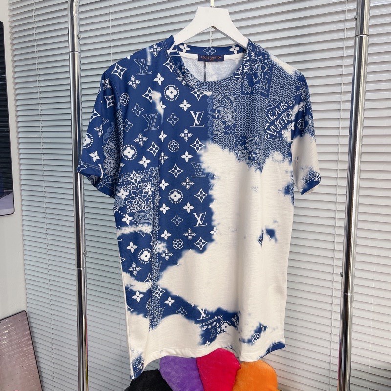 Áo Tee Luon Vuituoi MONOGRAM BANDANA PRINTED T-SHIRT Cao Cấp Full Tag Túi