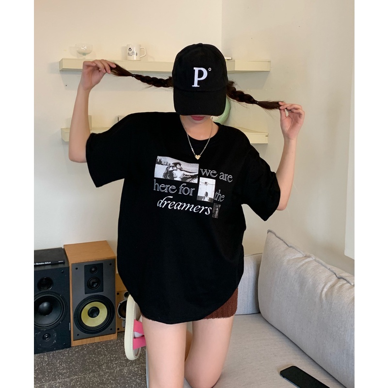 NRVP Áo Thun Cotton Tay Ngắn Cổ Tròn Màu Trơn Thời Trang Dành Cho Nữ