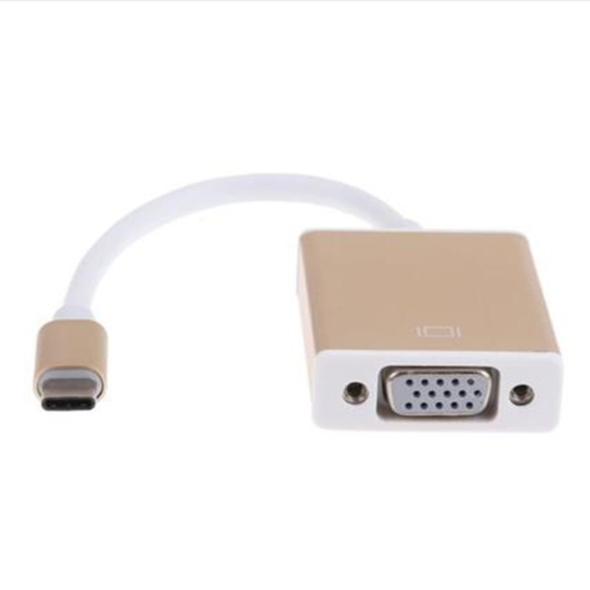 Dây Cáp Chuyển Đổi Cổng Type-C Sang VGA Cho Apple MacBook Lenovo Xiaomi Laptop Máy Chiếu