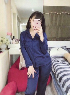 Bộ lụa satin mặc nhà