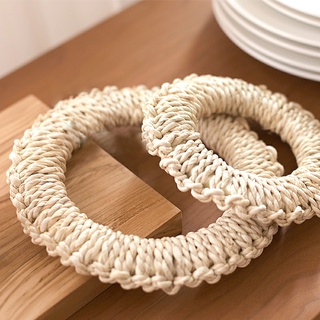 Lót ly lót cốc đế đa năng làm thủ công, chất liệu sợi cotton an toàn thấm hút nước, đế MONORA R1