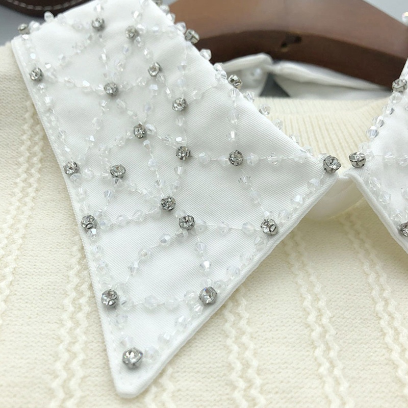 Cổ Áo Rời Cổ Áo Sơ Mi Trắng Đen Dễ Phối Đồ Cho Chụp Ảnh