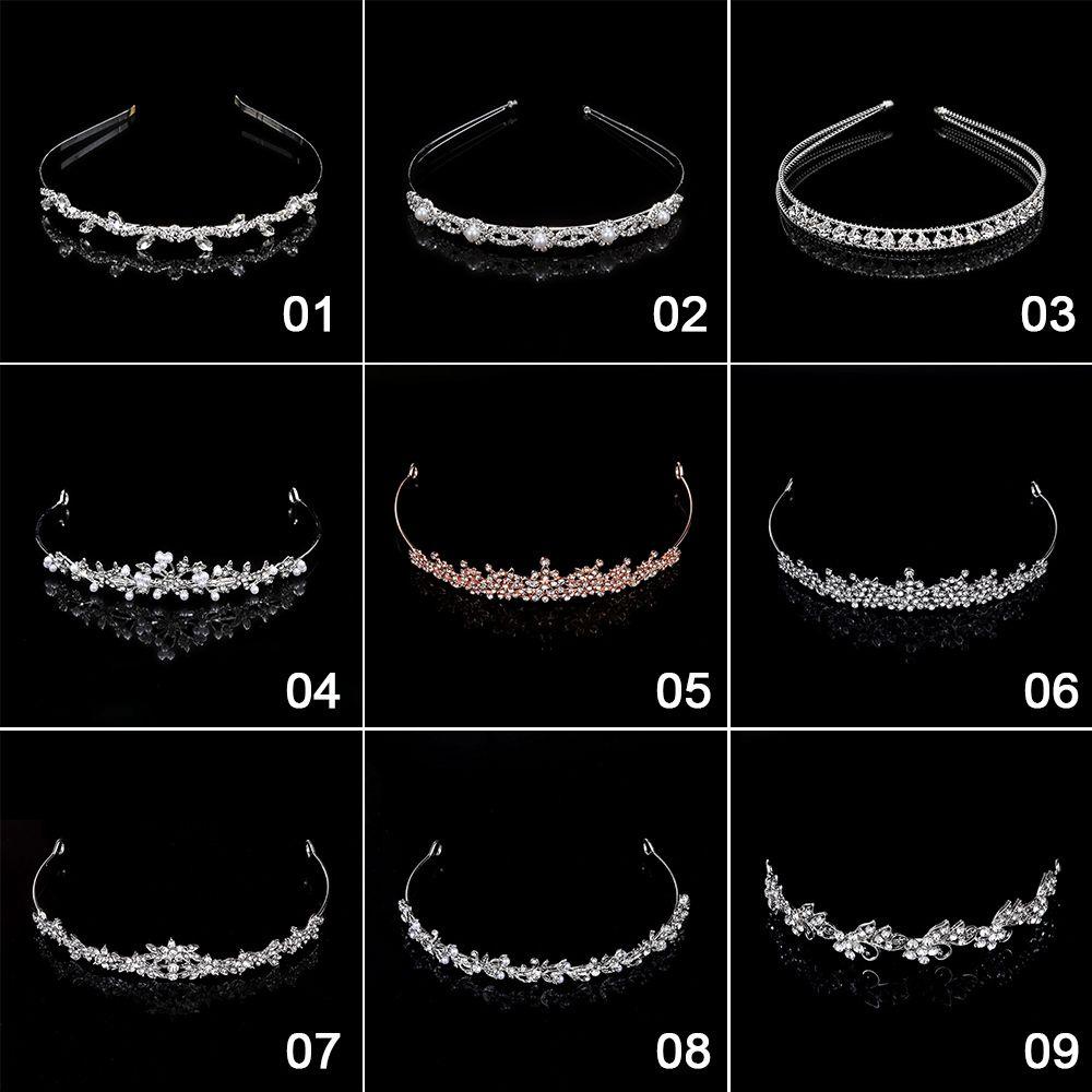 ROSE Cài Tóc Hình Vương Miện Đính Đá Thời Trang