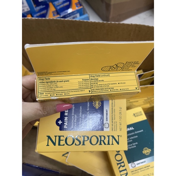 Kem mỡ Néoporin , Neosporin Original Ointment 28.3 g giảm sẹo, tr i bỏng