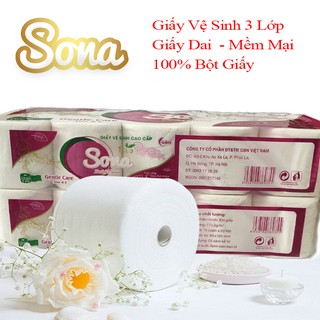 Giấy Vệ Sinh 3 Lớp Cao Cấp SoNa
