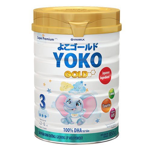 Sữa bột YOKO GOLD 3 850g (cho trẻ từ 2 - 6 tuổi)