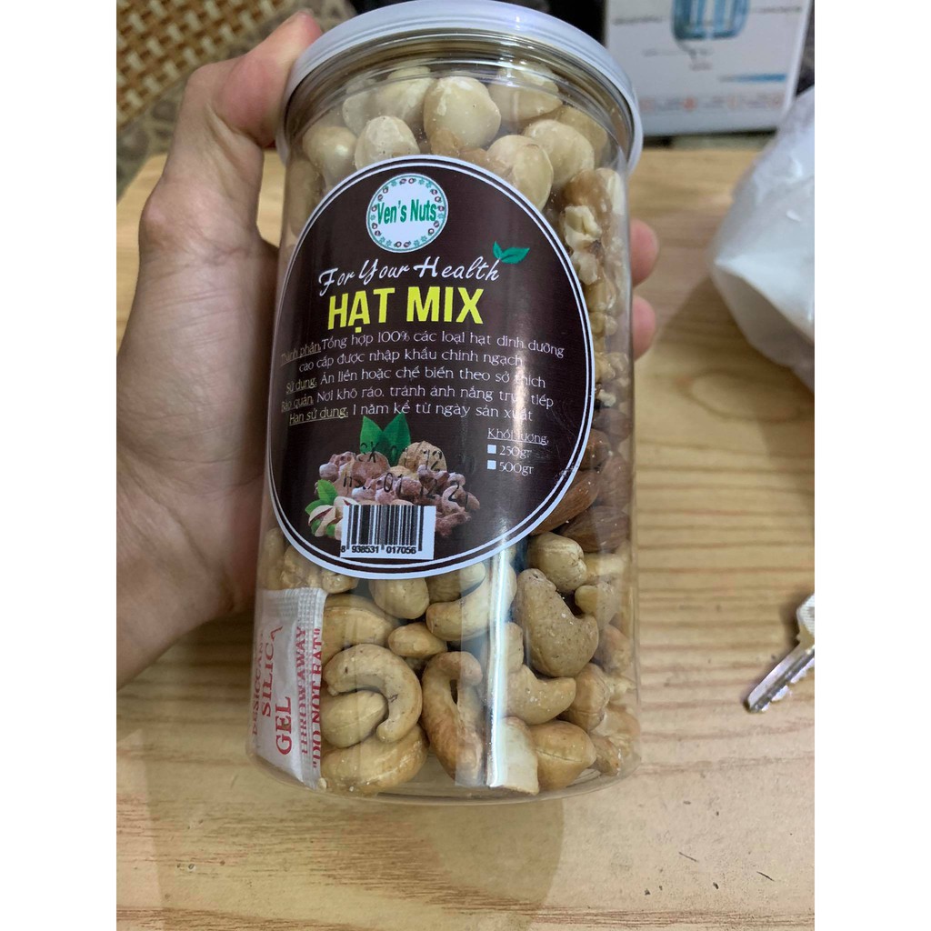 500g Hạt mix dinh dưỡng, ăn kiêng, bà bầu, trẻ em Granola không đường -  Hạt ngũ cốc mix 4 loại hạt đặc biêt nguyên hạt