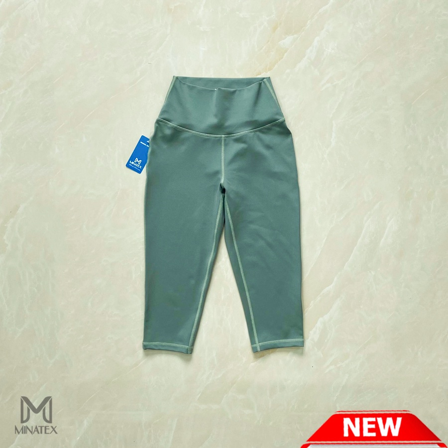 Quần lửng cạp cao tập gym yoga chạy bộ nâng mông tôn dáng chất lượng tiêu chuẩn hàng xuất khẩu