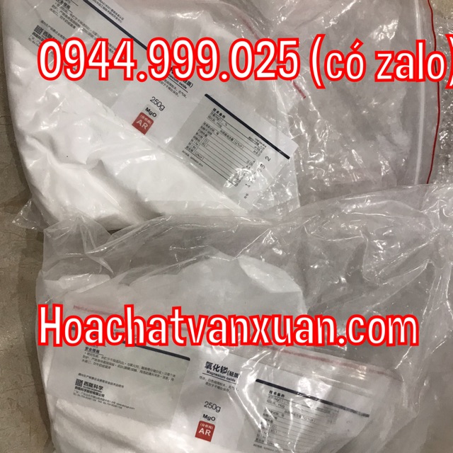 Hóa chất Magnesium oxide CAS 1309-48-4 MgO túi 250g magie oxit