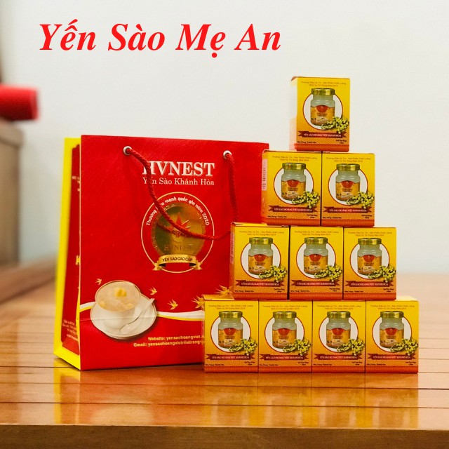 Yến Sào Khánh Hòa⚜FREESHIP⚜SET QUÀ BIẾU, TẶNG YẾN SÀO 10 HŨ YẾN SÀO HOÀNG VIỆT - NHA TRANG , KHÁNH HÒA