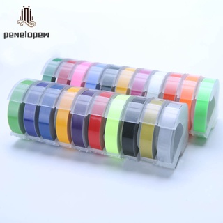 Pw Label Maker Tape 9mm 3D Embossing Manual Operation Suitable for DYMO1610 Motex1540 Stickers Printer