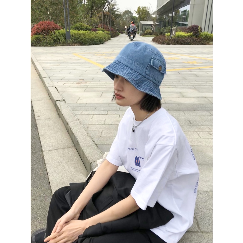 Nón Bucket Chống Nắng Phong Cách Nhật Bản Thời Trang Xuân Hè Cho Nữ