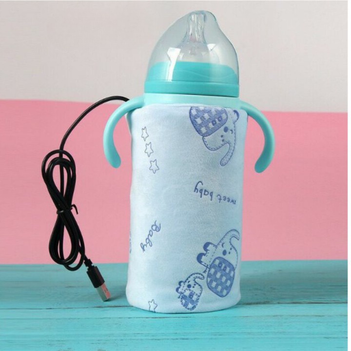 Đai Ủ Bình Sữa nhung Phù Hợp Với Các Loại Bình Sữa Tiện Lợi Cho Mẹ, Đai Ủ Bình Sữa Thông Minh Chân Cắm Usb Babibu - DUBS