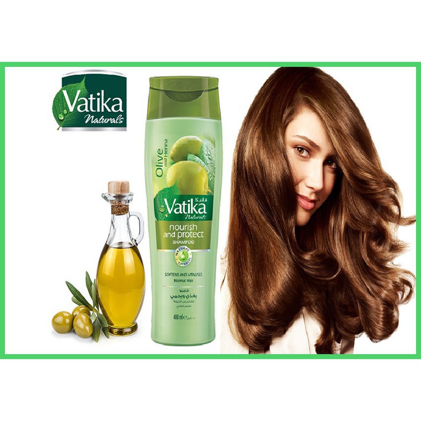 Dầu gội Vatika Naturals Nourish &amp; Protect Shampoo nuôi dưỡng và bảo vệ tóc dày óng mượt 700ml