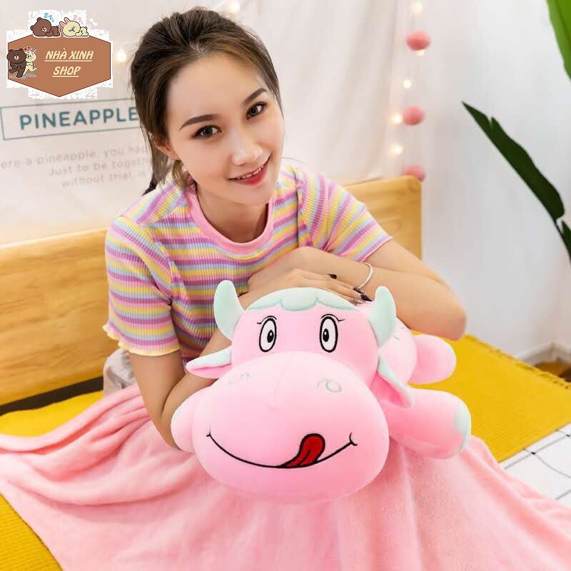 [Mẫu mới] Bộ chăn gối văn phòng thú xinh ngỗ nghĩnh