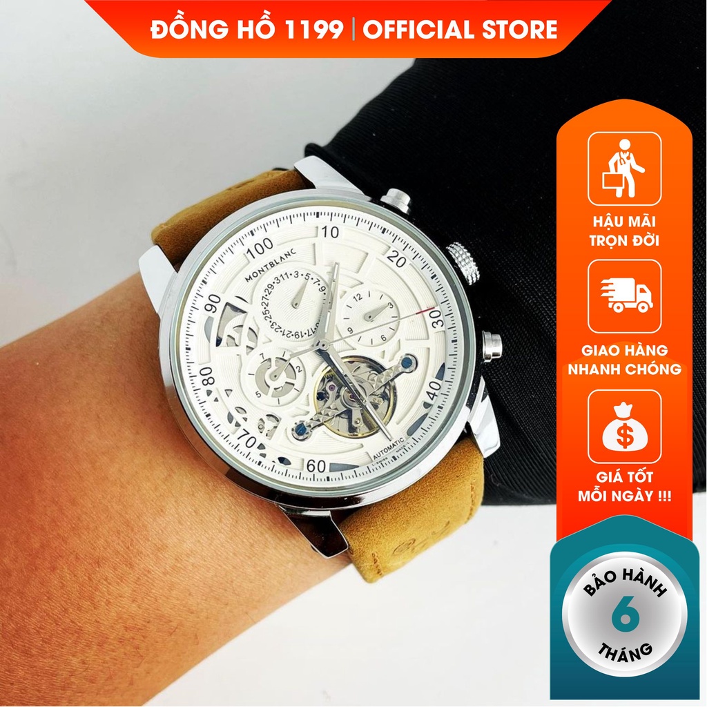 [QUÀ TẶNG] Dong ho nam - Đồng Hồ Nam Dây Da Handmade Chống Xước Chống Nước Chất Liệu Không Gỉ 11.75.JE - 1199 Watches | BigBuy360 - bigbuy360.vn