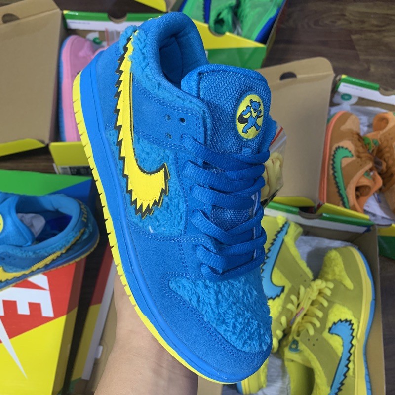 (42.5x1)giày sneaker grateful dead x sb dunk bear !the best dunk