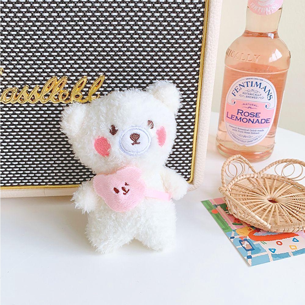 DARNELL Móc Khóa Hình Gấu Nhồi Bông Dễ Thương Thời Trang