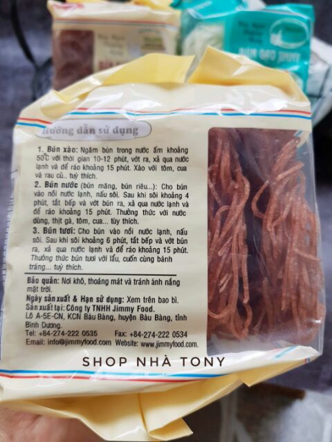 [Mã 77FMCGSALE1 giảm 10% đơn 250K] [Jimmy] BÚN KHÔ SẠCH 250g | BigBuy360 - bigbuy360.vn