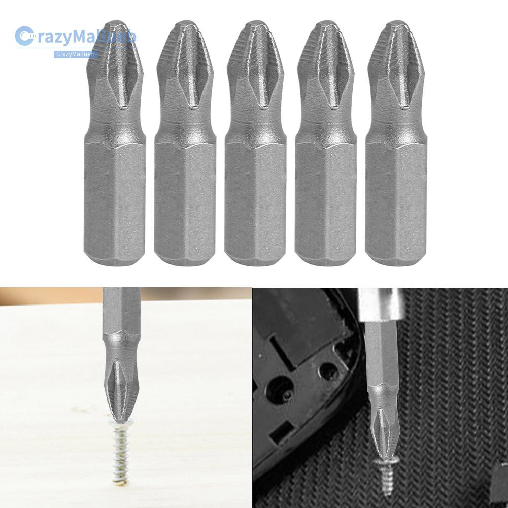 CRA-Stock 25mm Magnetic Anti Slip Long Reach Electric Screwdriver Bits PH2 S2 Bits