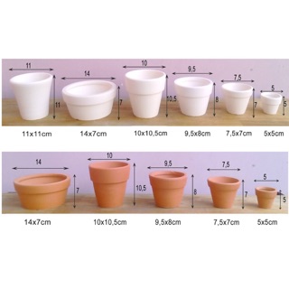 Combo 10 chậu 14k,10 chậu 16k,10 chậu 25k, 10 chậu 10k( chậu đất nung)