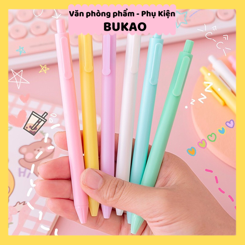 Bút pastel basic màu đẹp, bút ghi chép pure xinh xắn