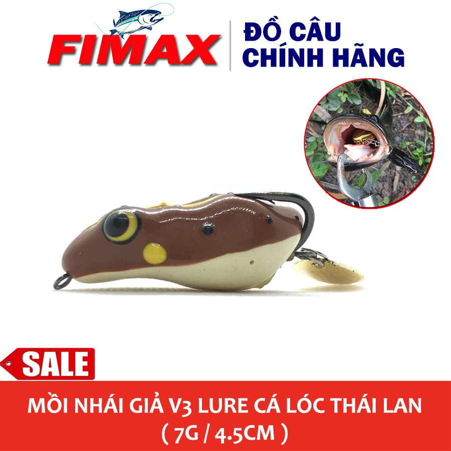 [SIÊU NHẠY] Mồi nhái mềm V3 câu lure cá lóc Thái Lan cực nhạy - Mồi nhái hơi frog toon V3 câu cá lóc đồng, cá lóc bông