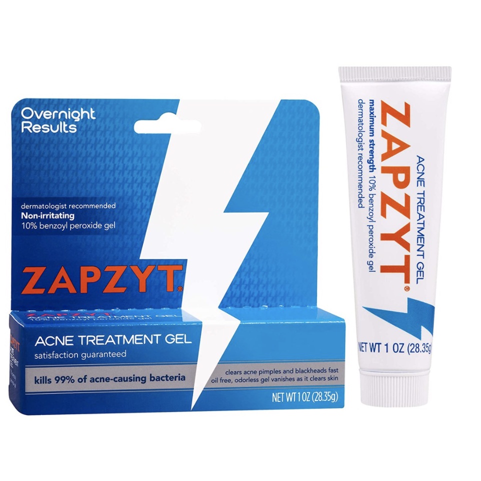 Gel Loại Bỏ Mụn Zapzyt Maximum Strength 10% Benzoyl Peroxide - Ance Gel Chấm Mụn