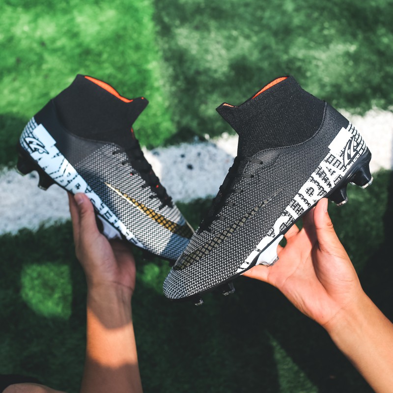 Giày đá bóng sân cỏ nhân tạo khâu đế chắc chắn 35-45 FG/TF dạng nhỏ cho nam