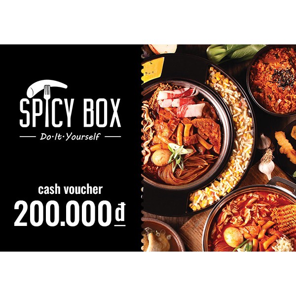 Miền Nam [Evoucher] Phiếu quà tặng thanh toán đơn hàng tại Nhà hàng Spicy Box 200.000
